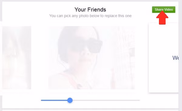 Hướng dẫn làm video tình bạn trên Facebook: Khi đã hài lòng, chúng ta có thể bấm Share Video để chia sẻ. Hướng dẫn làm video tình bạn trên Facebook: Khi đã hài lòng, chúng ta có thể bấm Share Video để chia sẻ.