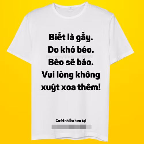 Vừa mới đây, cộng đồng mạng rầm rộ truyền tay nhau chia sẻ loạt ảnh từ một trang mạng xã hội, hình ảnh bộ áo " Xin đừng hỏi thêm" khiến nhiều người vô cùng thích thú.