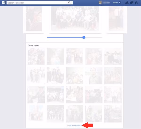 Hướng dẫn làm video tình bạn trên Facebook: Mở rộng kho ảnh nếu cần thiết bằng cách bấm đường dẫn “Load more photos” phía dưới. Hướng dẫn làm video tình bạn trên Facebook: Mở rộng kho ảnh nếu cần thiết bằng cách bấm đường dẫn “Load more photos” phía dưới.