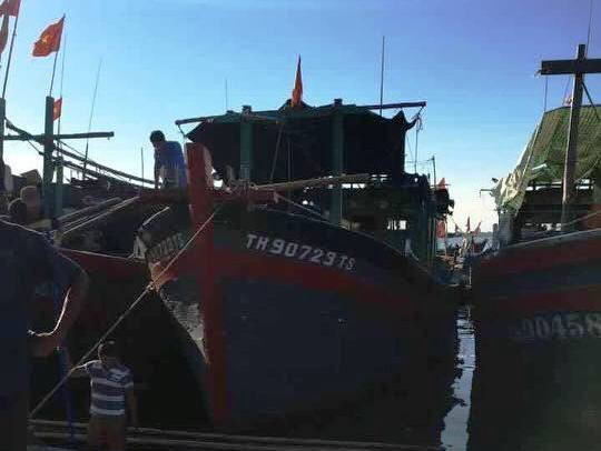 Chiếc tàu cá của ngư dân Nguyễn Hữu Được