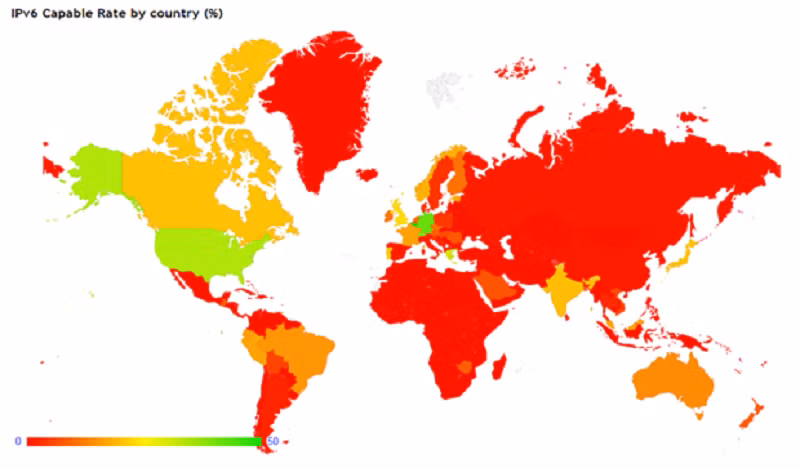 Tình hình triển khai IPv6 trên thế giới.