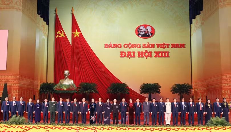 Đoàn Đại biểu tỉnh Thái Nguyên tham dự Đại hội Đại biểu toàn quốc lần thứ XIII của Đảng.