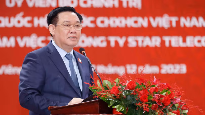 Chủ tịch Quốc hội Vương Đình Huệ đánh giá cao những kết quả mà Unitel đã đạt được