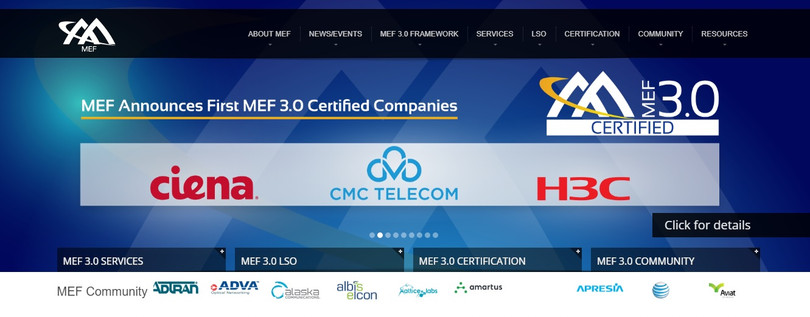 MEF chúc mừng CMC Telecom trên Homepage MEF chúc mừng CMC Telecom trên Homepage