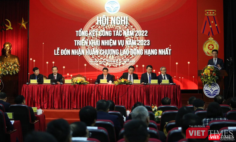 Toàn cảnh hội nghị Tổng kết năm 2022 của Bộ Thông tin và Truyền thông - vừa diễn ra sáng nay (18/12).