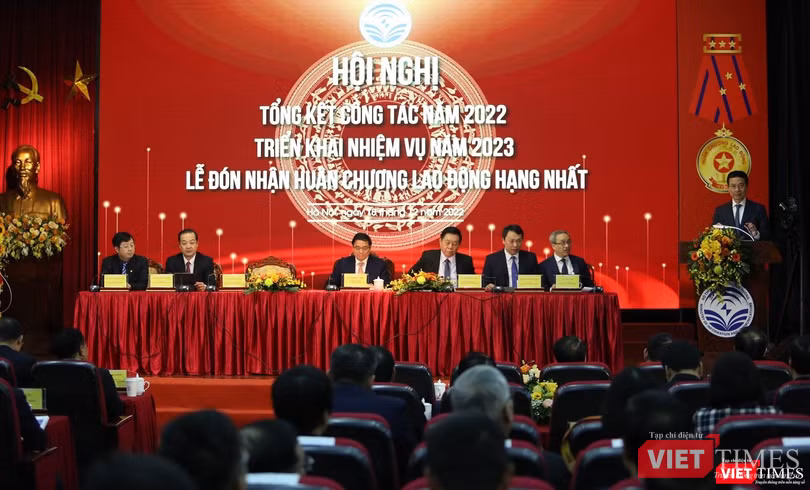 Toàn cảnh hội nghị Tổng kết năm 2022 của Bộ Thông tin và Truyền thông - vừa diễn ra sáng nay (18/12).