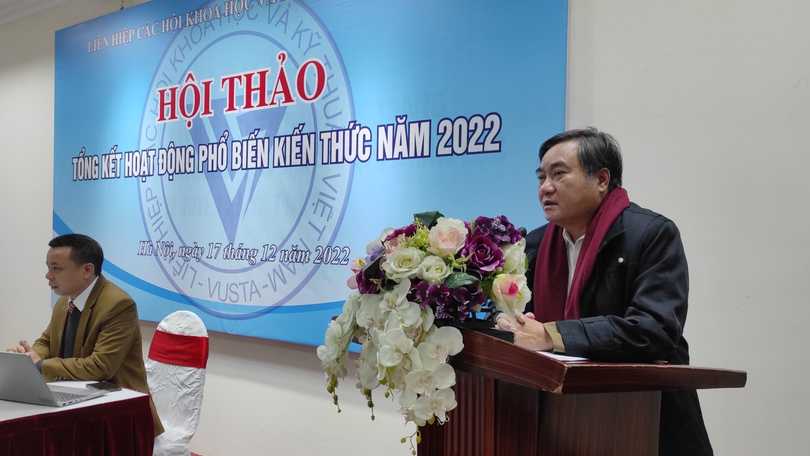 Phó Chủ tịch Liên hiệp Hội Khoa học và Kỹ thuật Việt Nam Phạm Quang Thao. 