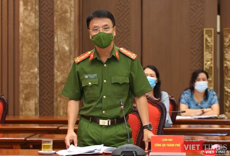 Đại tá Trần Ngọc Dương - Phó Giám đốc Công an TP Hà Nội. Ảnh: Sở TT&amp;TT Hà Nội.