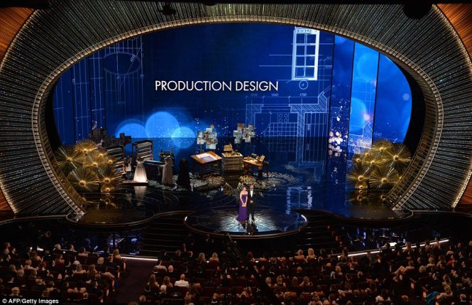 Sân khấu lễ trao giải Oscar 2016. Ảnh: AFP.