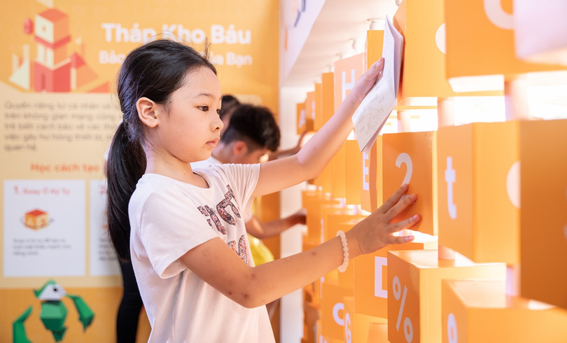 Trẻ em học cách tạo mật khẩu an toàn bằng cách ghép các chữ hoa, chữ thường, số và kí tự đặc biệt.