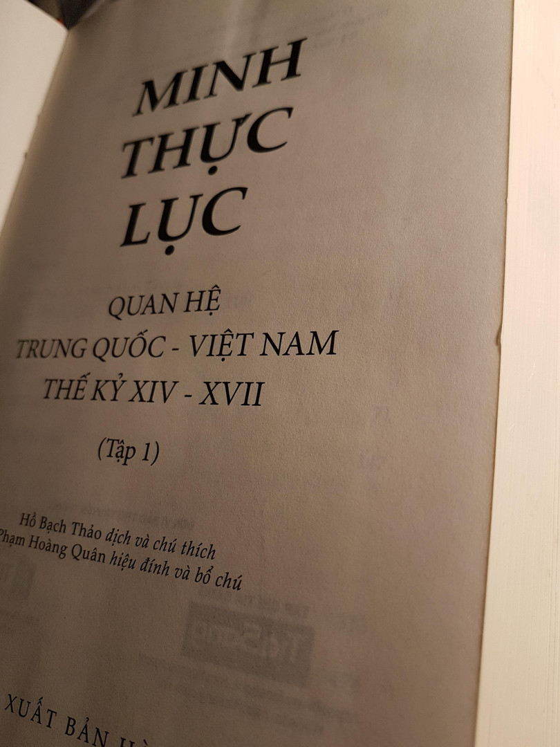 "Minh thực lục". "Minh thực lục".