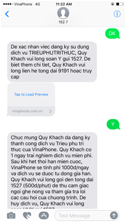 Xác nhận “kép” để đăng ký sử dụng dịch vụ
