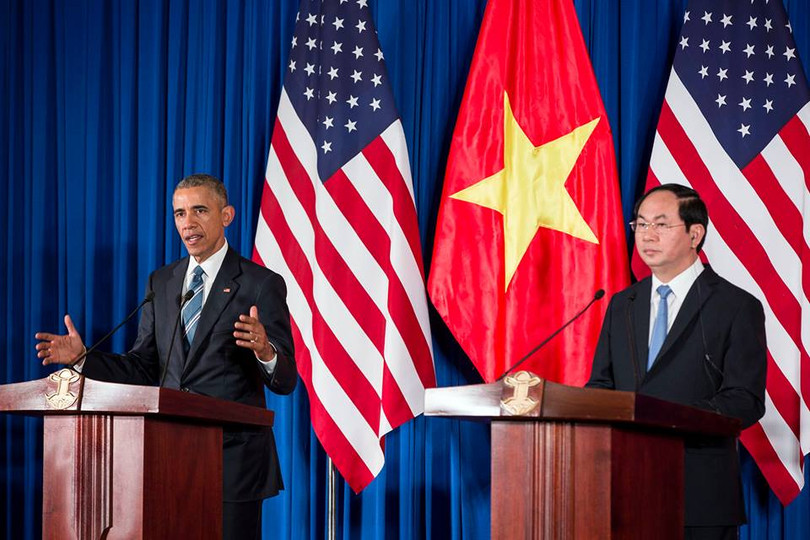 Ảnh Việt Nam đón Obama trang trọng và nồng hậu lên fanpage Nhà Trắng ảnh 6