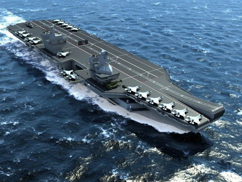Siêu tàu sân bay Anh lộ diện ảnh 1