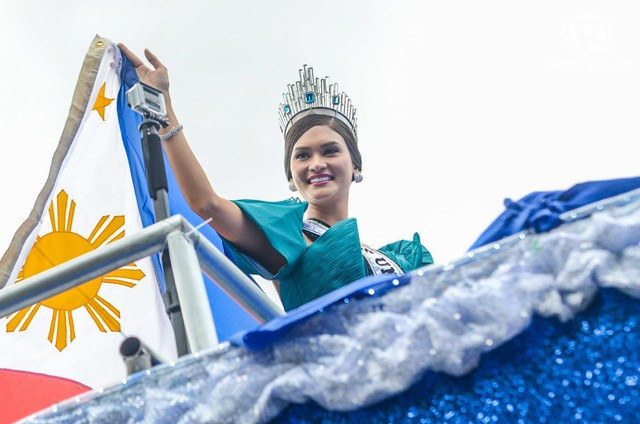 Thủ đôManila đã thực sự sống trong không khí lễ hội khi hàng trăm ngàn người đổ ra đường chào đón tân Hoa hậu.