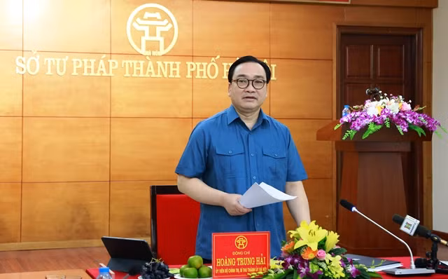 Ông Hoàng Trung Hải - Ủy viên Bộ Chính trị, Bí thư Thành ủy Hà Nội. 