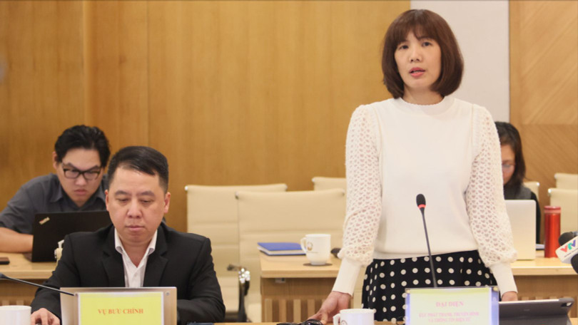 bà Nguyễn Thị Thanh Huyền - Phó Cục trưởng Cục Phát thanh, Truyền hình và Thông tin điện tử.