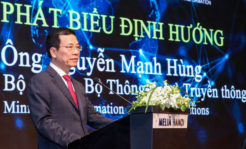 Bộ trưởng Nguyễn Mạnh Hùng cho rằng sứ mệnh của an toàn, an ninh mạng Việt Nam là bảo vệ sự thịnh vượng của Việt Nam trên không gian mạng.