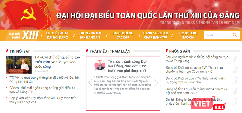 Trang thông tin có 6 phiên bản ngôn ngữ gồm: Việt, Anh, Pháp, Nga, Tây Ban Nha và Hoa. Trang thông tin có 6 phiên bản ngôn ngữ gồm: Việt, Anh, Pháp, Nga, Tây Ban Nha và Hoa.