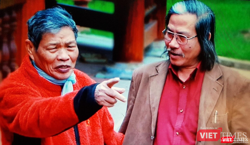 Thân phụ Thủ tướng Phạm Minh Chính trò chuyện với tác giả Xuân Ba.