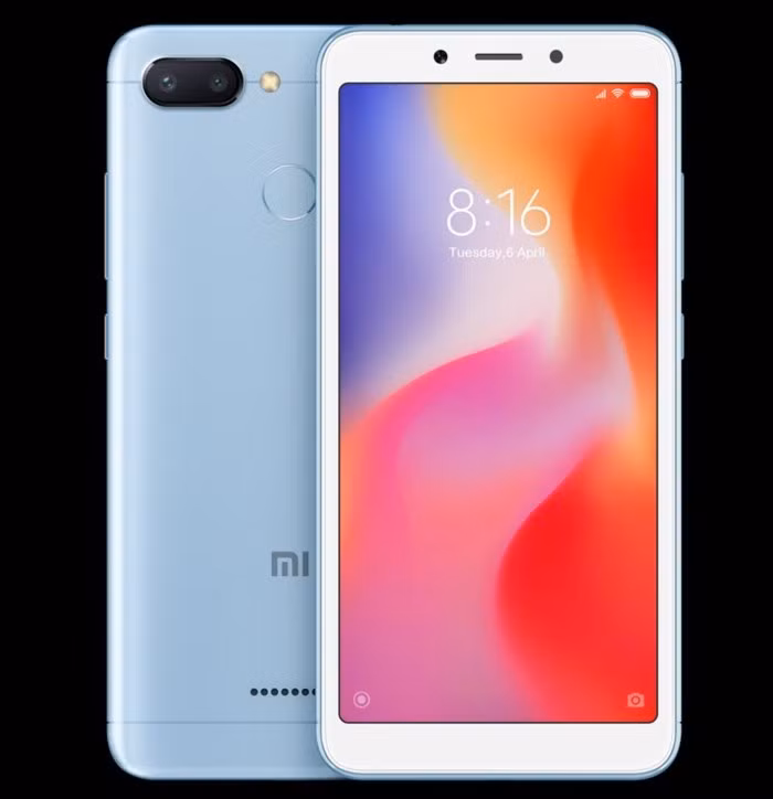 Redmi 6 lên kệ với giá 3,59 triệu đồng/chiếc.