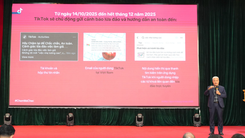 Ông Nguyễn Lâm Thanh, Đại diện TikTok Việt Nam chia sẻ về nỗ lực phòng chống lừa đảo trực tuyến của nền tảngJPG.jpg