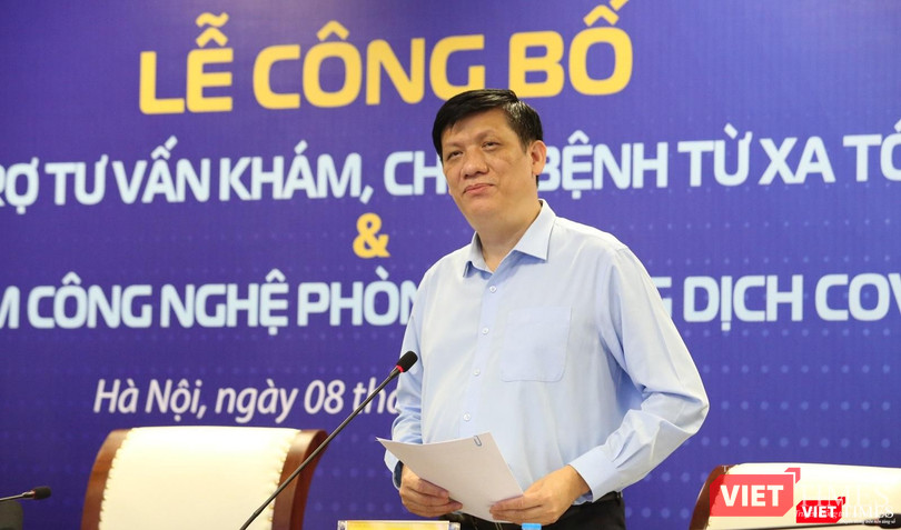 Bộ trưởng Bộ Y tế Nguyễn Thanh Long phát biểu tại sự kiện.