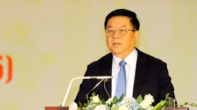 Ông Nguyễn Trọng Nghĩa - Bí thư Trung ương Đảng, Trưởng Ban Tuyên giáo Trung ương phát biểu chỉ đạo tại Hội nghị.