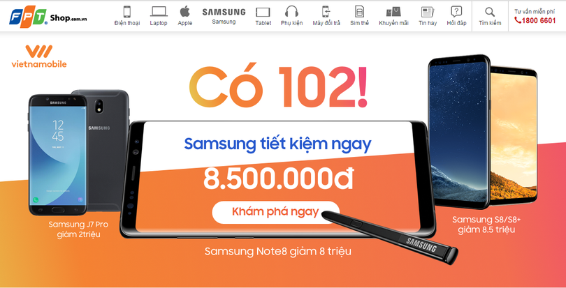 Ảnh chụp màn hình FPT Shop.