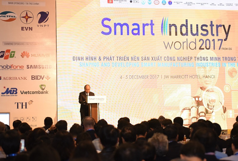 hủ tướng Nguyễn Xuân Phúc phát biểu chỉ đạo trong Phiên khai mạc hội thảo sáng nay - ngày 5/12/2017