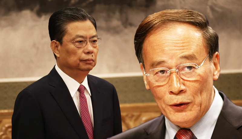 Ông Triệu Lạc Tế (trái) nhận gánh nặng từ người tiền nhiệm Vương Kỳ Sơn