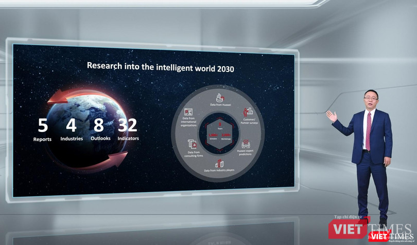 Ông David Wang công bố báo cáo Thế giới thông minh 2030. Ông David Wang công bố báo cáo Thế giới thông minh 2030.