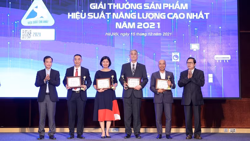 Các doanh nghiệp đạt giải thưởng Sản phẩm hiệu suất năng lượng cao nhất năm 2021.