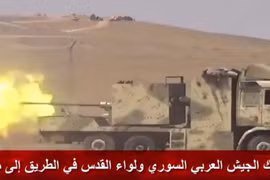 Quân tình nguyện Palestine chiến đấu trên chiến trường Idlib - ảnh minh họa video