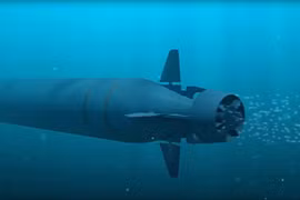 Ngư lôi hạt nhân UUV Poseidon. Ảnh minh họa: TASS.