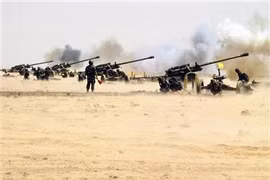 Clip Nga không kích yểm trợ quân đội Syria tấn công toàn diện