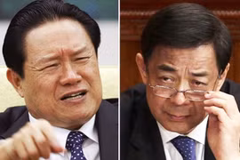 Chu Vĩnh Khang (trái) và Bạc Hy Lai. Ảnh: Reuters