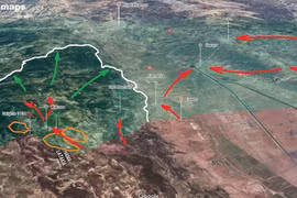 Kế hoạch tiến công của sư đoàn cơ giới số 4 Quân đội Syria trên chiến trường đông bắc Lattakia. Ảnh minh họa South Front