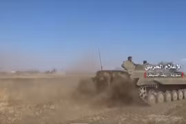 Quân đội Syria trên chiến trường Qunetra, ảnh minh họa video