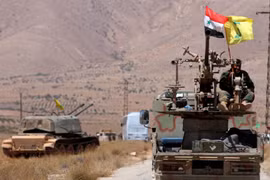 Lực lượng Hezbollah tiến công trên chiến trường Syria - ảnh minh họa Masdar News