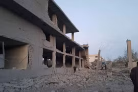 Hậu quả cuộc không khích của Israel vào Hama. Ảnh South Front