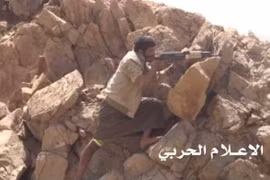 Chiến binh Houthi trên chiến trường Yemen.