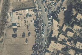Lực lượng khủng bố IS cơ động di chuyển từ Raqqa về Deir Ezzor - ảnh Masdar News
