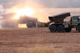 Kết thúc bi thảm của IS sau khi pháo phản lực MLRS Nga tập kích