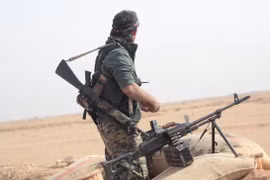 Chiến binh người Kurd trên chiến trường Afrin, tây bắc Aleppo. Ảnh minh họa: Masdar News.