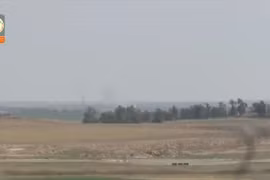 Hamaz bắn đạn cối tự chế vào căn cứ quân sự Israel. Ảnh minh họa Video