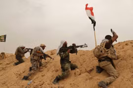 Các binh sĩ Iraq trong cuộc tấn công vào Mosul