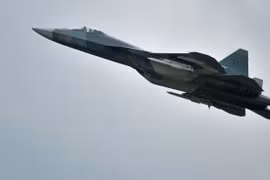 Máy bay phản lực Sukhoi thế hệ mới PAK FA - Ảnh: RIA Novosti