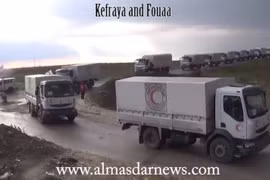 Cứu trợ nhân đạo đã đến thị trấn Madaya, Kafrya, al-Foua’a Syria