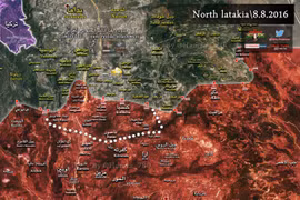 Bản đồ chiến sự tỉnh Latakia